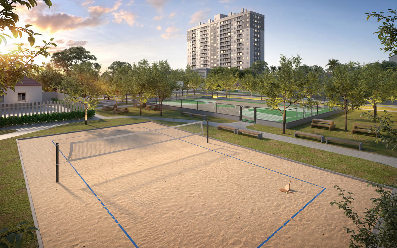 Praça São Geraldo - Beach Tennis - revitalizada por Cyrela Goldsztein